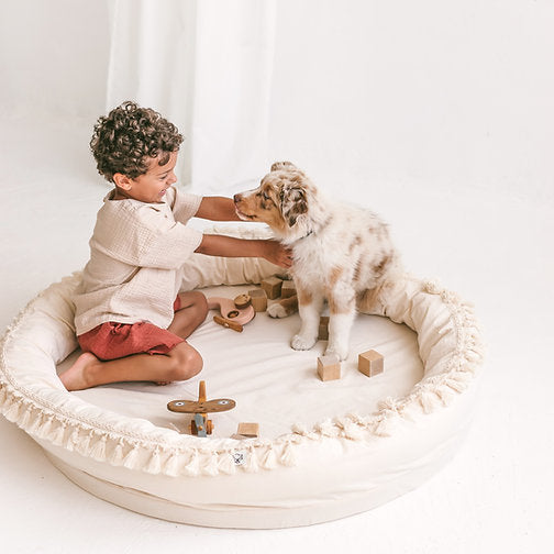 Dětské hnízdo Play & Sleep – velká dětská podložka - Vivawood - Dřevěný nábytek a hračky