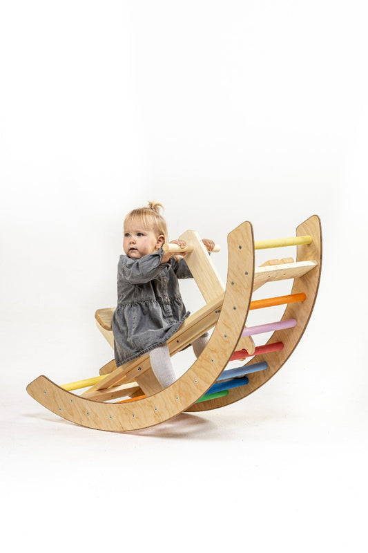 Montessori houpačka s držákem - Vivawood - Dřevěný nábytek a hračky